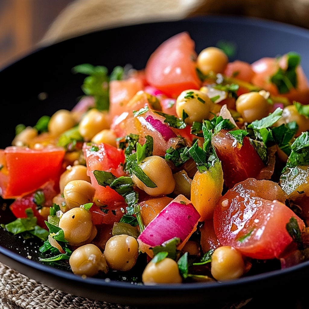 Ensalada de atún con garbanzos