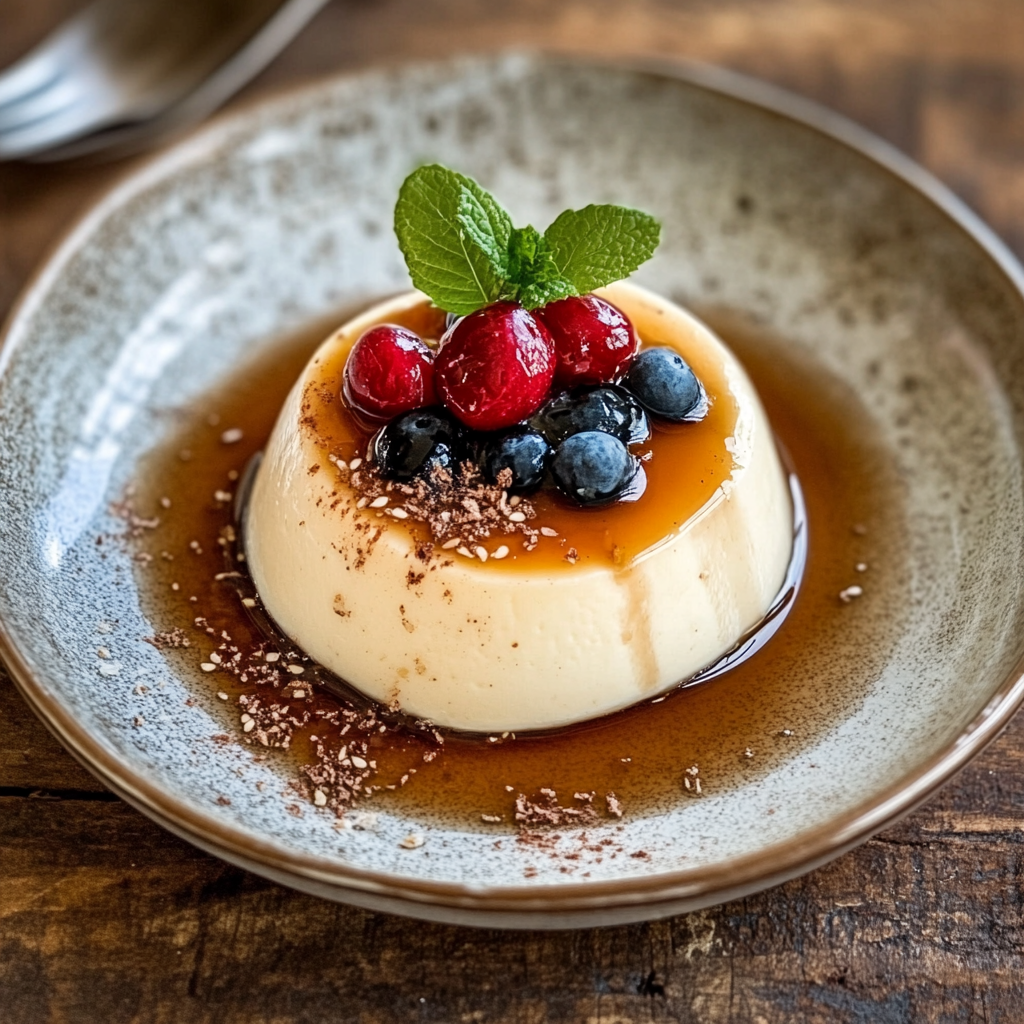 Flan casero de vainilla