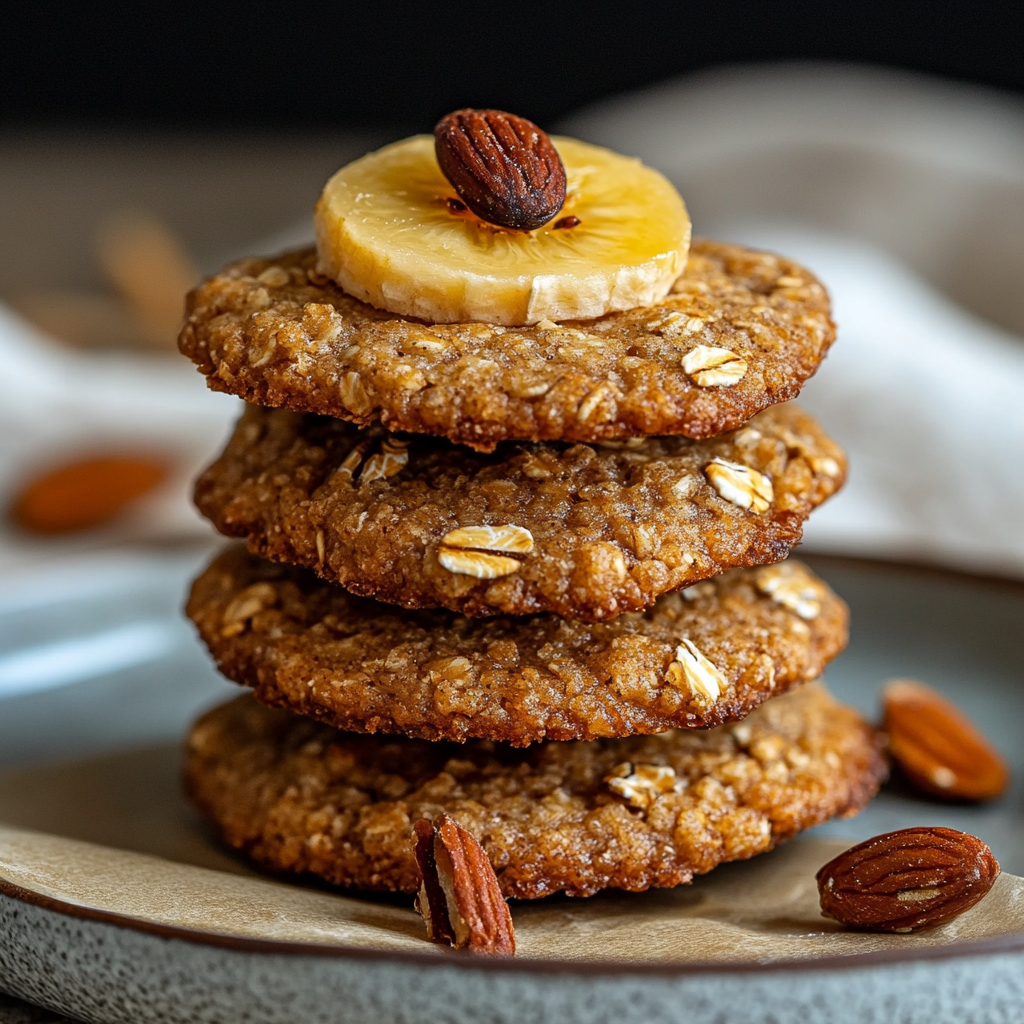 Galletas de avena y plátano