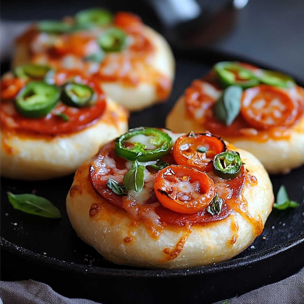 Mini pizzas de pan de molde