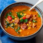 Sopa de lentejas con chorizo